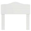 vidaXL Hovedgærde med hovedgærde Gloss Hvid 75 cm Konstrueret træ