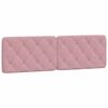 vidaXL sengeramme med LED uden madras 160x200 cm velour pink