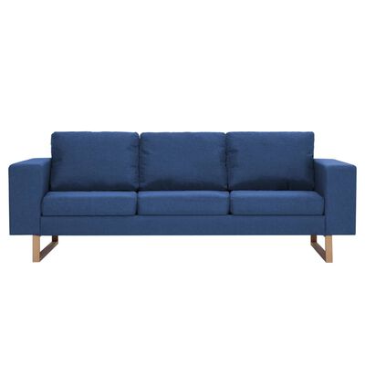 vidaXL 3-personers sofa i stof blå