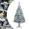 vidaXL Kunstigt juletr&aelig; Hvid 180 cm PVC og St&aring;l og Plastik