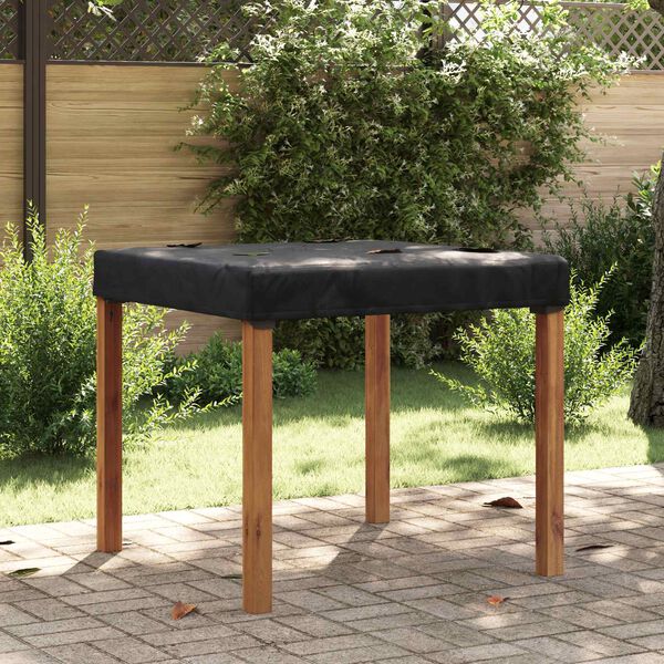 vidaXL Bordd&aelig;kke Ensfarvet Sort 102 x 102 x 15 cm Stof