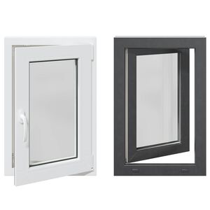 vidaXL Kip & Drej K&aelig;lder Vinduet RISOR 50 x 75 cm PVC og glas