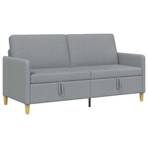 vidaXL Sofa med opbevaring Lysegr&aring; 172 x 78 x 87 cm Polyester