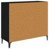 vidaXL Sideboard Sort eg 34 x 90 x 80 cm Konstrueret tr&aelig;