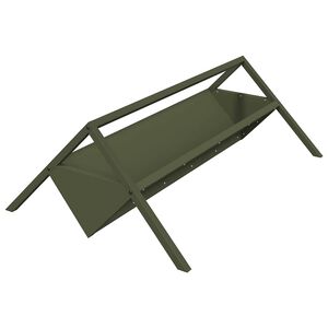 vidaXL Fodertrug til husdyr Olivengr&oslash;n 111 x 76 x 38 cm 10 kg