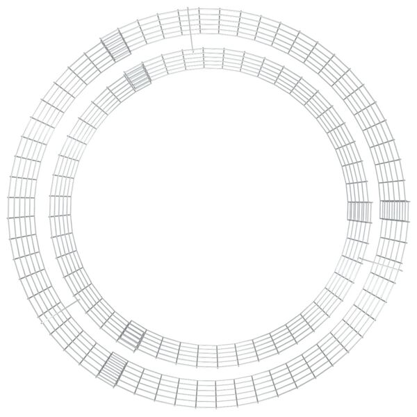 vidaXL gabion-b&aring;lkurv &Oslash; 100 cm galvaniseret jern