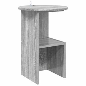 vidaXL Sidebord Gr&aring; sonoma-eg &Oslash; 39,5 x 55 cm Konstrueret tr&aelig;