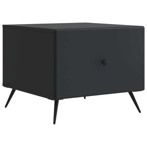 vidaXL Sofabord med skuffe Sort 49 x 50 x 40 cm Konstrueret tr&aelig;
