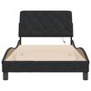 vidaXL sengeramme med LED uden madras 100x200 cm velour sort