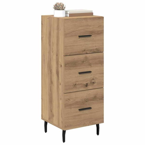 vidaXL Sideboard artisan eg 34 x 34.5 x 90 cm Konstrueret tr&aelig;