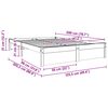 vidaXL Sengestel Voks brun 120 x 200 cm Massivt fyrretr&aelig;