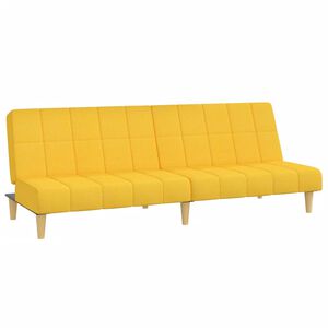 vidaXL 2-personers sovesofa stof gul