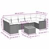 vidaXL sofas&aelig;t til haven 8 dele med hynder polyrattan gr&aring;