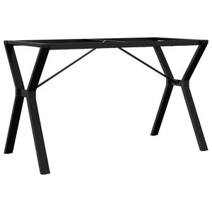 vidaXL bordben til spisebord 120x60x73 cm Y-stel st&aring;l