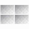 vidaXL Trappe Tread 4 stk. 30 x 20 cm S&oslash;lv Aluminium Rektangul&aelig;r