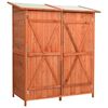 vidaXL redskabsskur til haven 136x75x160 cm massivt grantr&aelig;