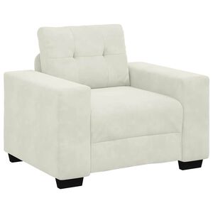 vidaXL sofastol 100x78x80 cm fl&oslash;jl cremefarvet