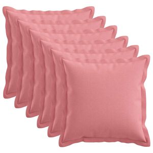 vidaXL Pudebetr&aelig;k 6 stk. HOUTEN Lyser&oslash;d 30 x 30 cm Faux Linned