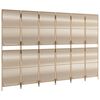 vidaXL rumdeler 6 paneler polyrattan beige