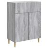 vidaXL Sideboard Gr&aring; sonoma-eg 66 x 34,5 x 90 cm Konstrueret tr&aelig;
