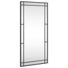 vidaXL v&aelig;gspejl 50x100 cm rektangul&aelig;rt jern sort