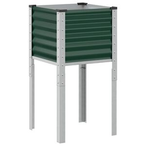 vidaXL haveplantekasse gr&oslash;n 45x45x88 cm st&aring;l