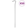 vidaXL teltpl&oslash;kker 50 stk. 23 cm &Oslash;5 mm galvaniseret st&aring;l