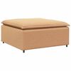 vidaXL modul&aelig;r sofa fodskammel modul 100x100x48 cm beige