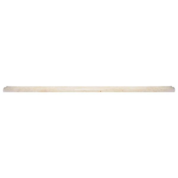 vidaXL bordplade &Oslash;60x2,5 cm marmor cremefarvet