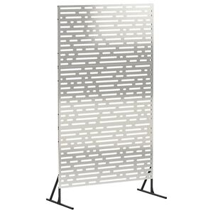 vidaXL Privatlivssk&aelig;rm 100 x 50 x 180 cm Rustfrit st&aring;l S&oslash;lv
