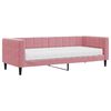 vidaXL daybed med madras 80x200 cm velour pink