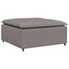 vidaXL modul&aelig;r sofa fodskammel taupe 100x100x48 cm