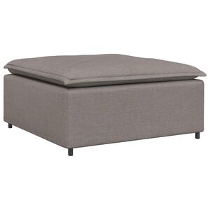 vidaXL modul&aelig;r sofa fodskammel taupe 100x100x48 cm