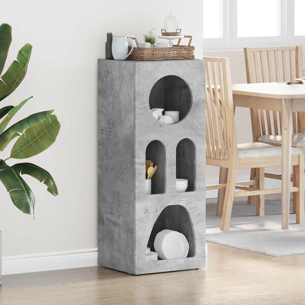 vidaXL Sideboard Beton Gr&aring; 40 x 35 x 100.5 cm Konstrueret tr&aelig;