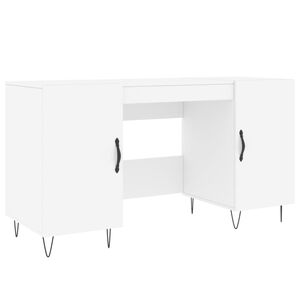 vidaXL skrivebord 140x50x75 cm konstrueret tr&aelig; hvid