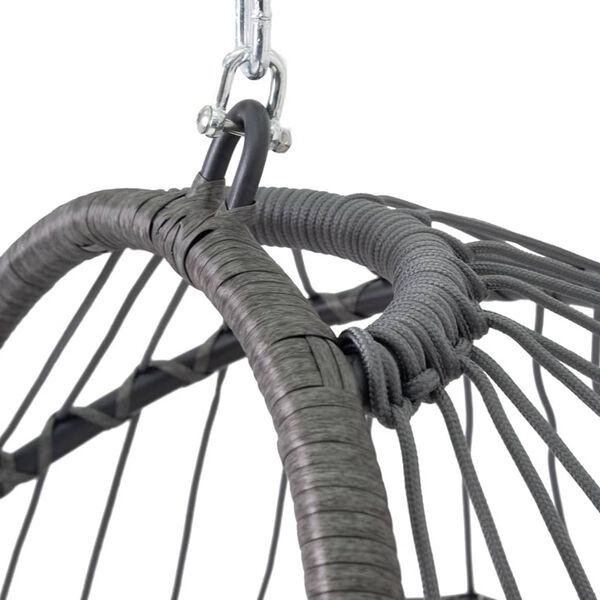 ProGarden hængestol med fod mørkegrå