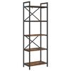 vidaXL Bogreol 5 niveauer 56 x 34 x 171 cm Konstrueret tr&aelig; R&oslash;get eg