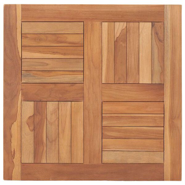 vidaXL bordplade 60x60x2,5 cm massivt teaktr&aelig;