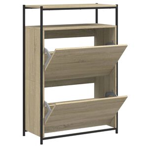 vidaXL skoreol 75x34x112 cm konstrueret tr&aelig; sonoma-eg
