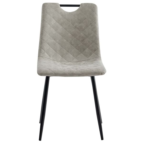 vidaXL spisebordsstole 4 stk. kunstl&aelig;der lysegr&aring;