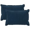 vidaXL Pudebetr&aelig;k 2 pcs HOUTEN Bl&aring; 30 x 50 cm Mikrofiber Fleece