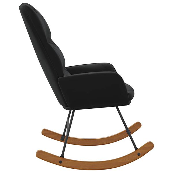 vidaXL gyngestol fl&oslash;jl sort