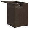 vidaXL gasflaskeskjuler 40x40x60 cm polyrattan brun
