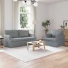 vidaXL Sofa 2 pcs Lysegr&aring; 162 x 80 x 85 cm Stof