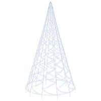 vidaXL juletræ til flagstang 3000 LED'er 800 cm koldt hvidt lys