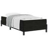 vidaXL Box spring seng med madras Sort 80 x 220 cm Stof