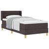 vidaXL Box spring seng med madras M&oslash;rk Brun 200 x 80 cm Stof