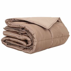 vidaXL Sommer dyne Guld 200 x 135 cm Satin og Mikrofiber