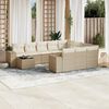 vidaXL sofas&aelig;t til haven 11 dele med hynder polyrattan beige