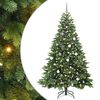 vidaXL Kunstigt juletr&aelig; med 300 LED'er Gr&oslash;n 210 cm PE og PVC